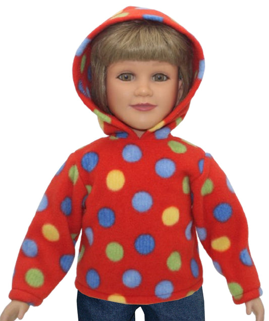 Red Polka Dot Hoodie
