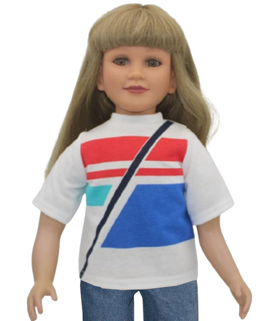 Red & Blue Retro Tee