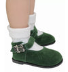 Dark Green Ankle Strap Shoe