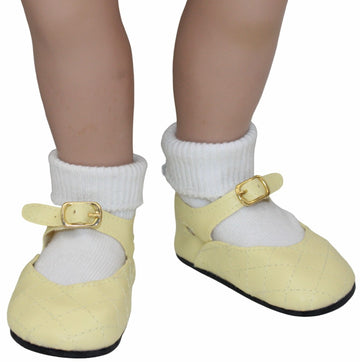 Light Yellow Mary Janes