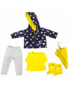 Daisy Raincoat Pants Boots & Umbrella