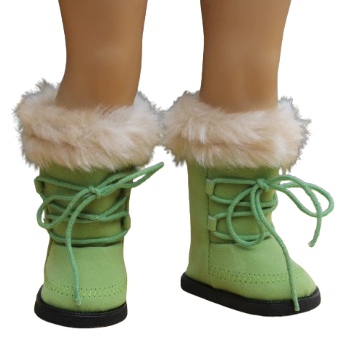 Olive Green Suede Boots