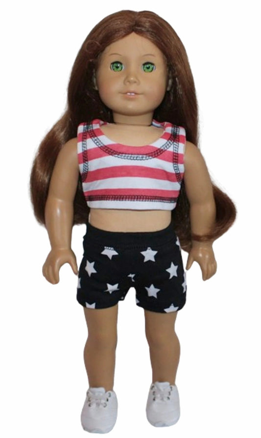 Stripe Tank & Star Shorts