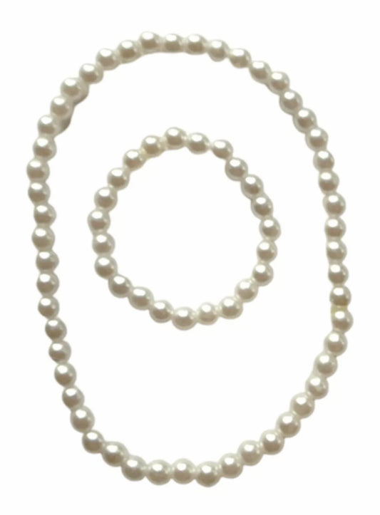 Pearl Necklace & Bracelet