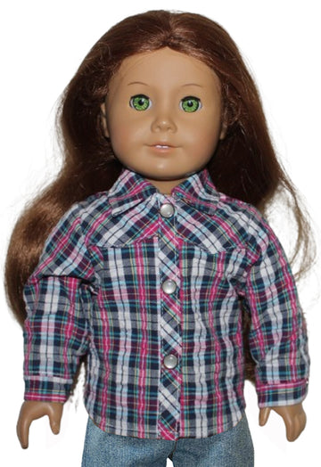 Plaid Western Cowboy Shirt