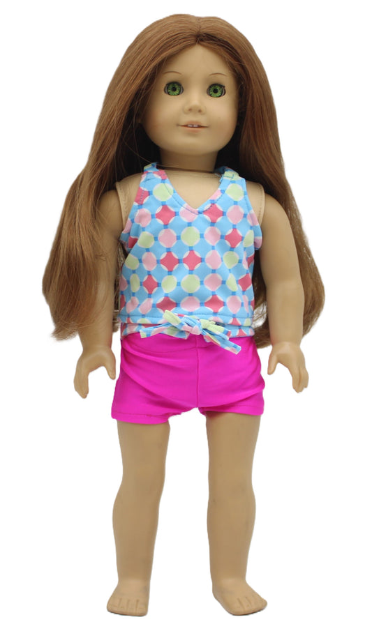 Blue & Pink Tankini