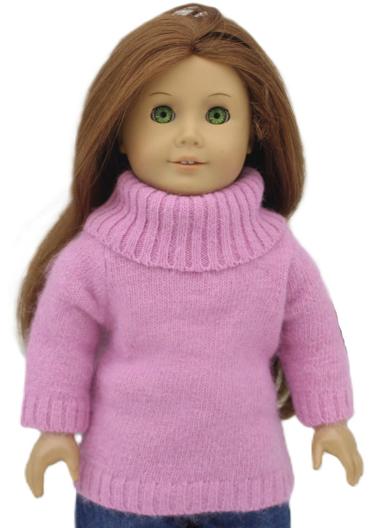 Berry Pink Cowl Sweater