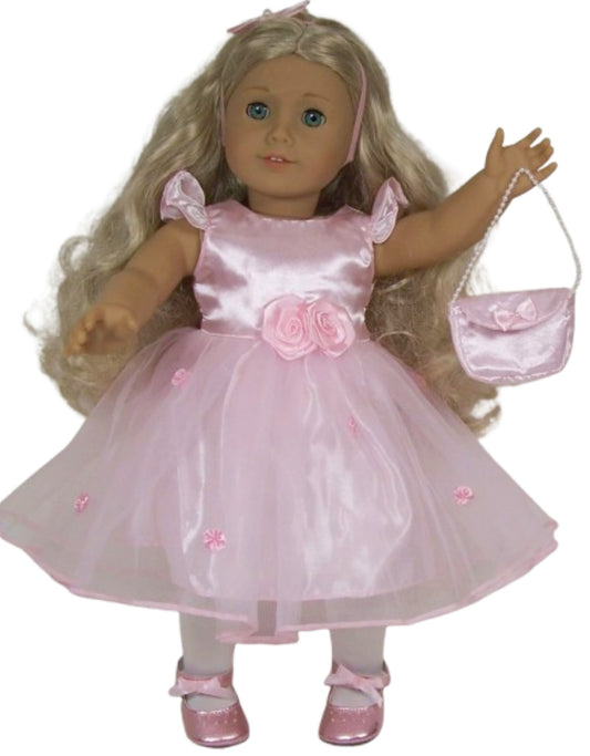 Pink Satin Party Dress
