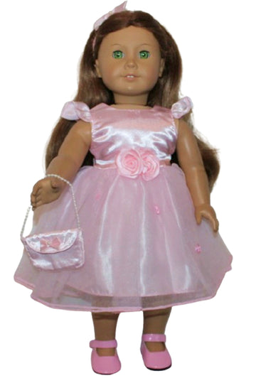 Pink Satin Party Dress