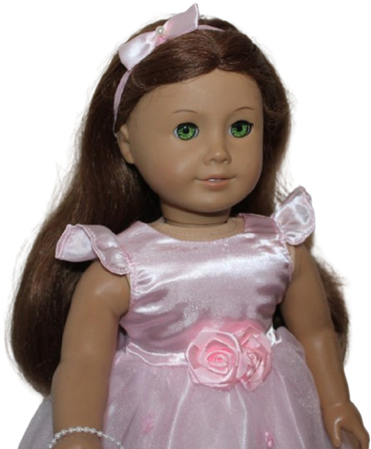 Pink Satin Party Dress
