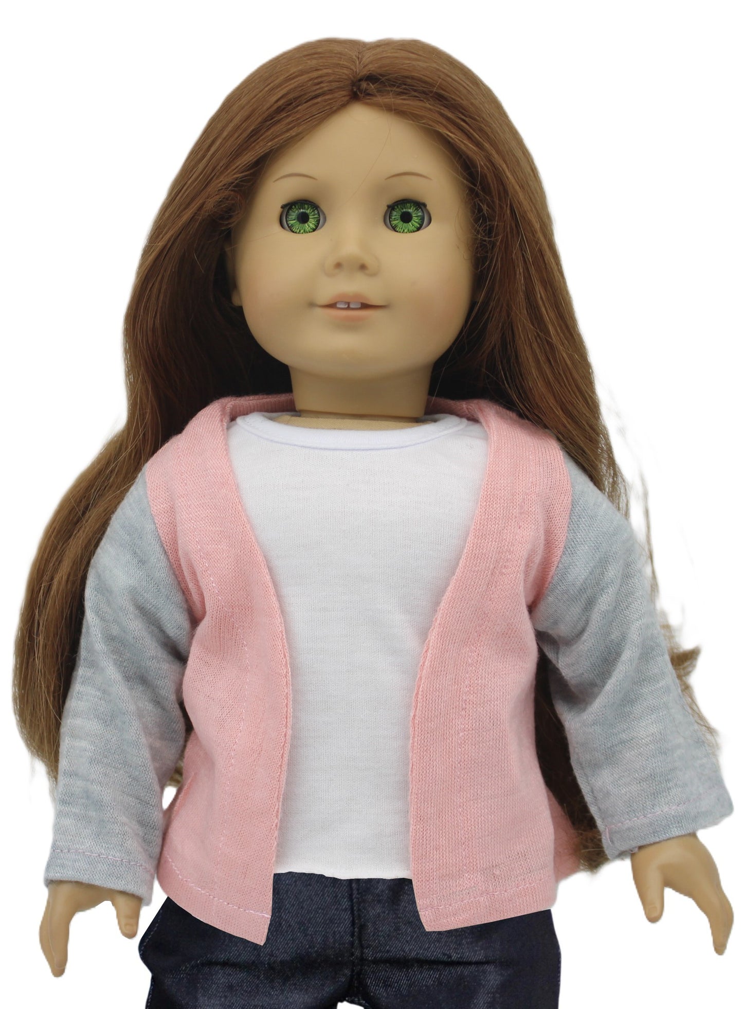 Pink & Gray Cardigan