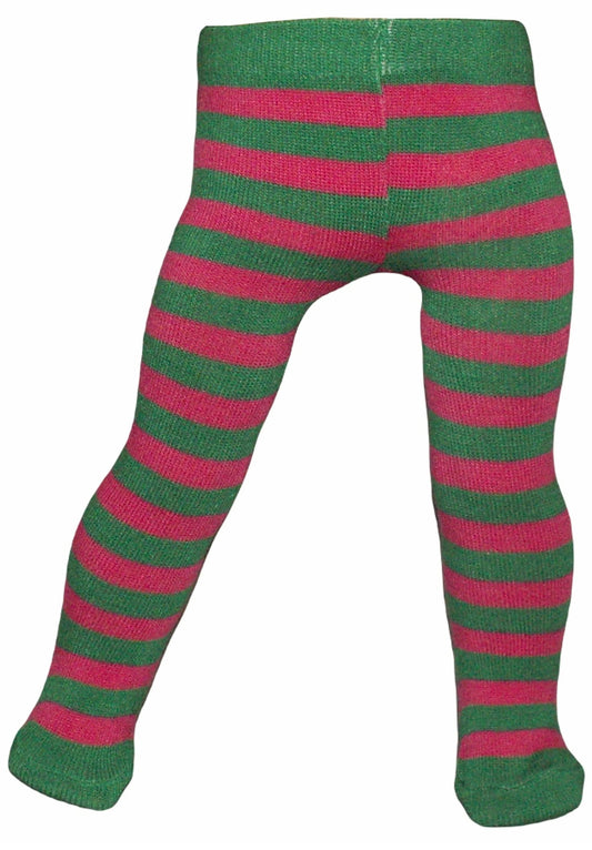 Pink & Green Stripe Tights
