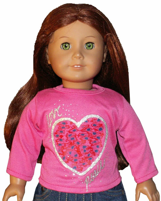 Pink Love Hearts Tee
