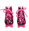 Hot Pink Leopard Roller Skates