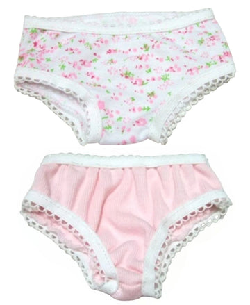 Pink & Floral Low Rise Panty Set