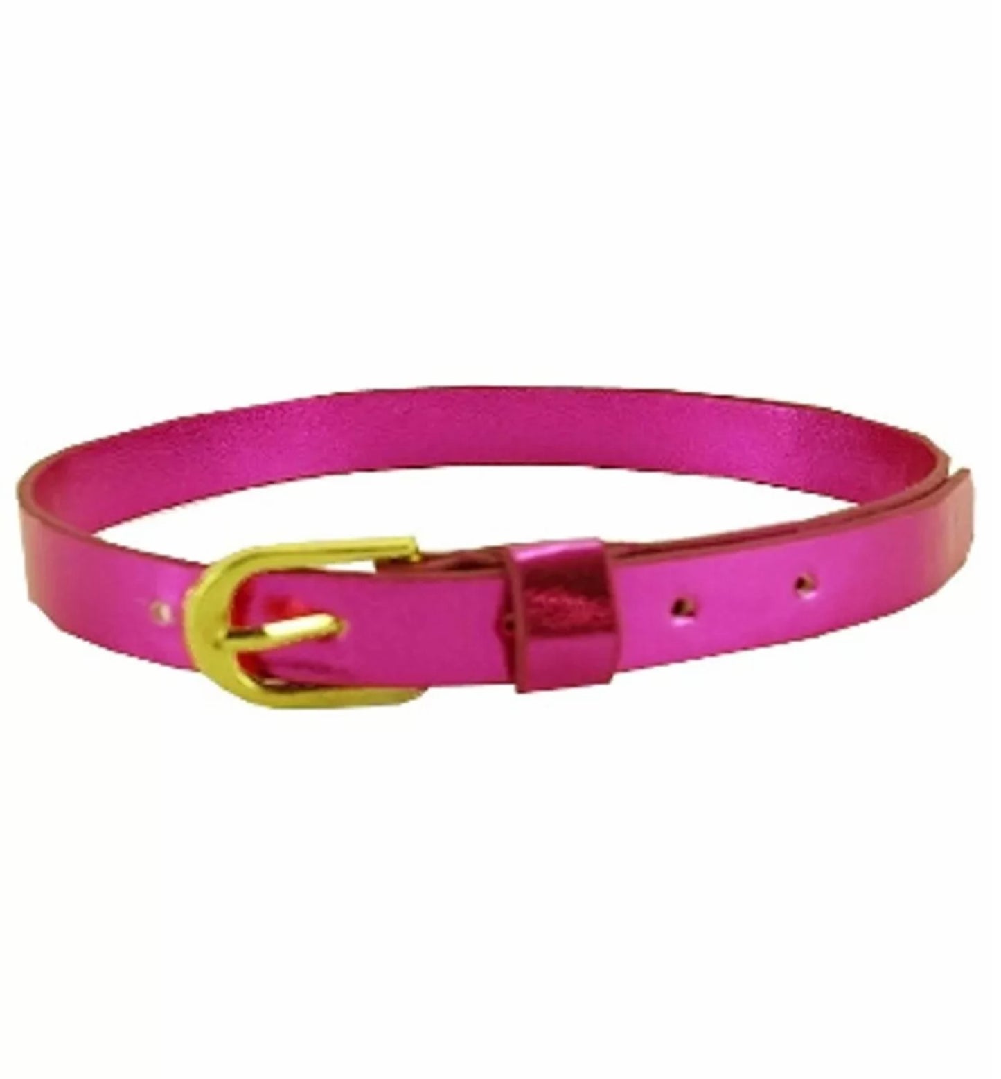 Metallic Berry Pink Belt