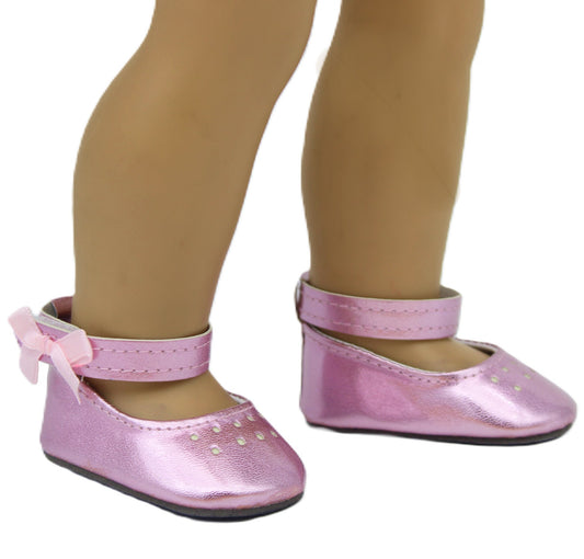 Pink Ankle Strap Shoes