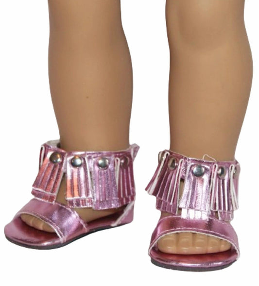 Pink Roman Sandals