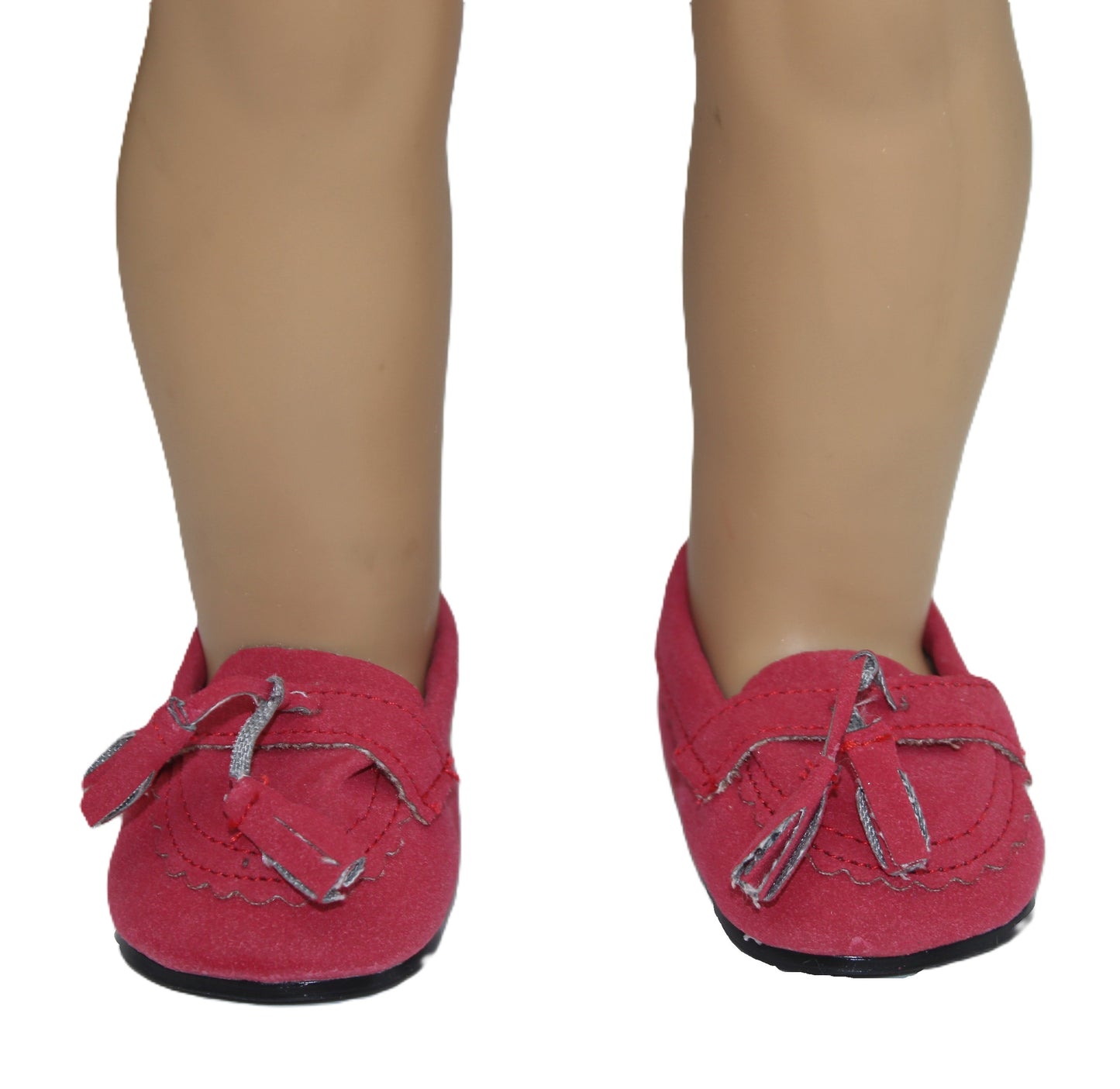 Dark Pink Moccasins w/Tassels