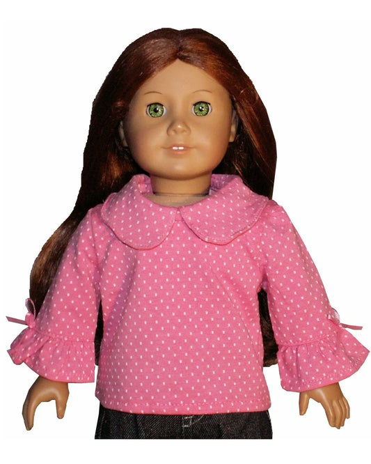 Pink Polka Dot Blouse