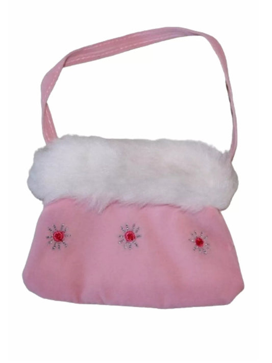 Pink Purse w/ Fur Trim