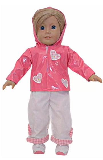 Pink Raincoat Outfit