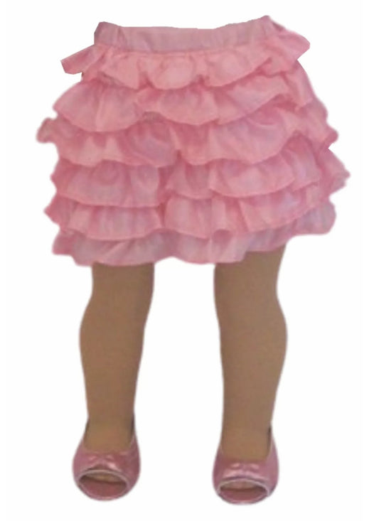 Pink Ruffled Skirt