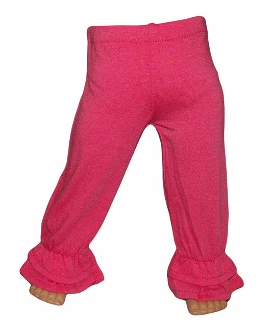 Dark Pink Ruffled Pants