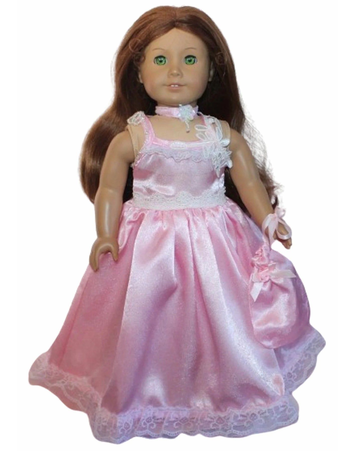 Pink Satin Ball Gown