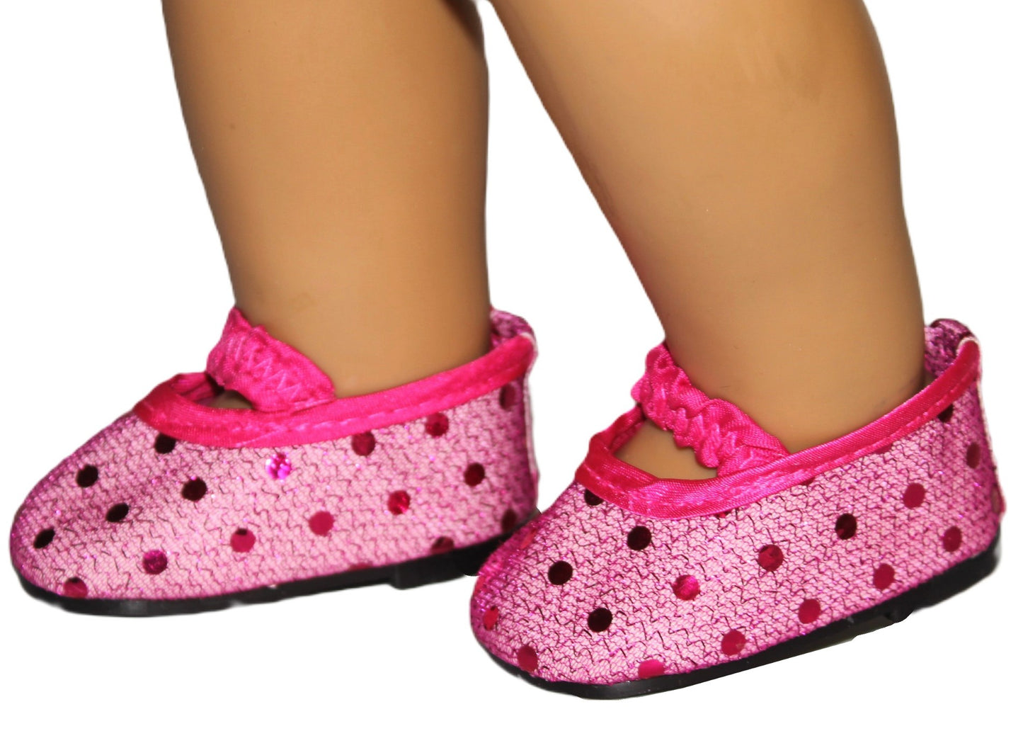 Pink Sequin Flats