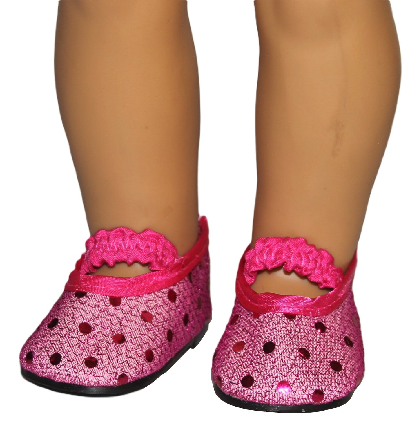 Pink Sequin Flats