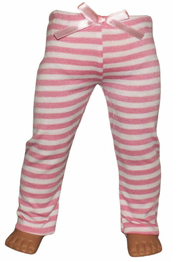 Pink & White Stripe Leggings
