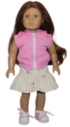 4 Pc Pink Vest Set