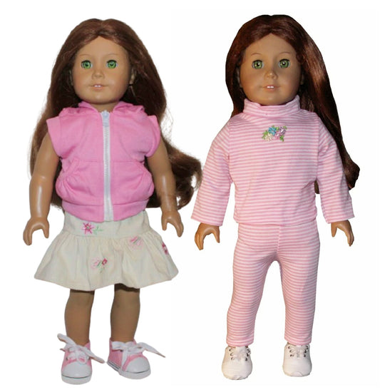 4 Pc Pink Vest Set