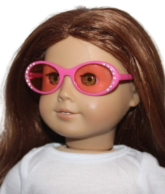 Pink Rhinestone Sunglasses