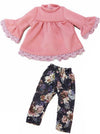 Pink Knit Top & Floral Leggings