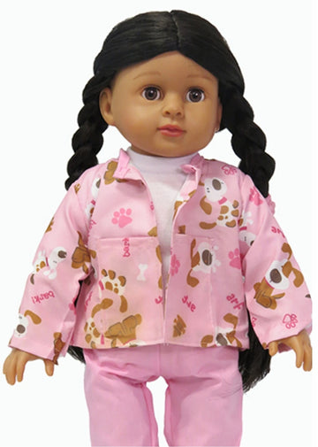 Doggy Print Veterinarian Scrubs