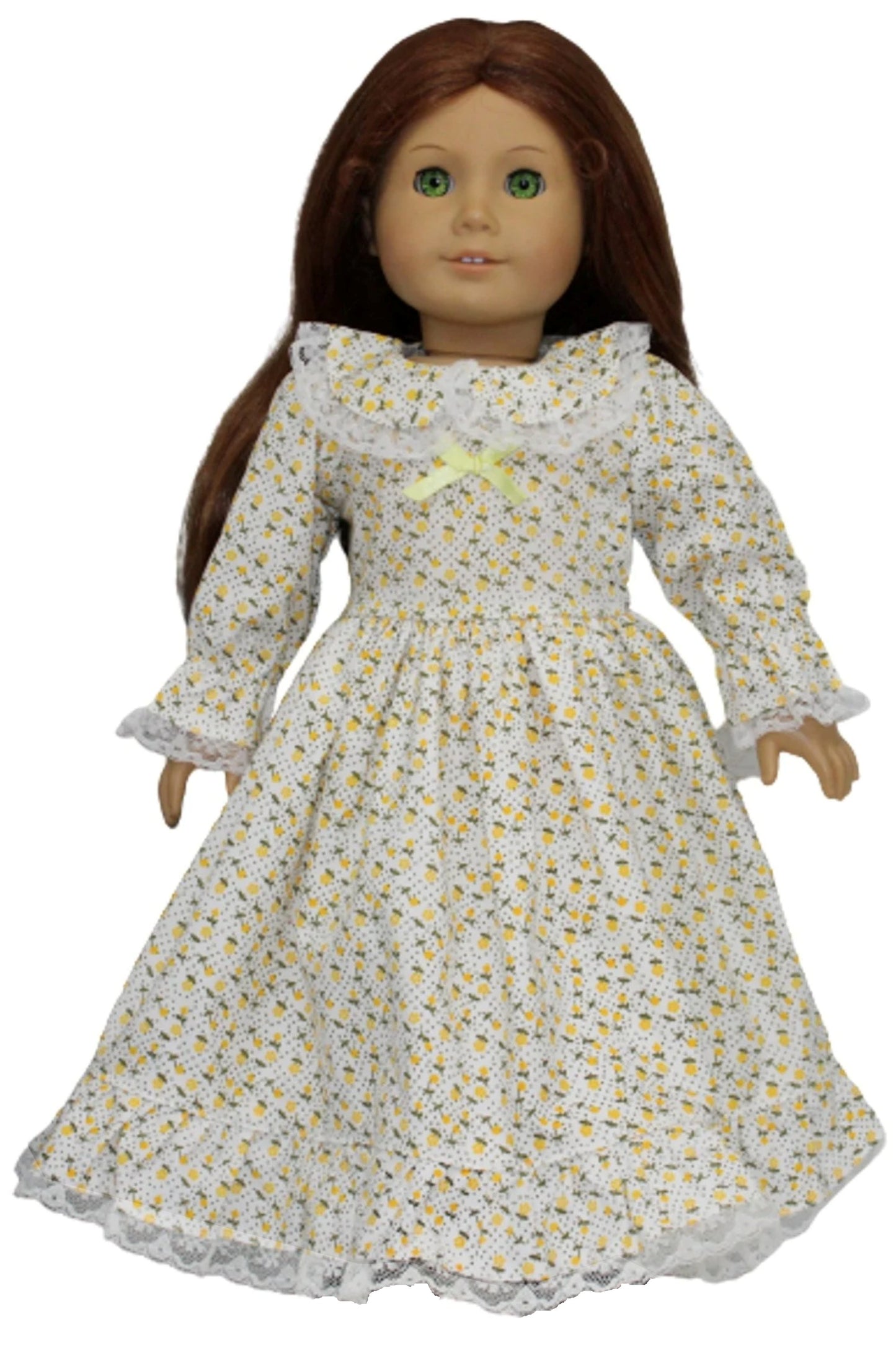 Floral Dress & Plaid Apron