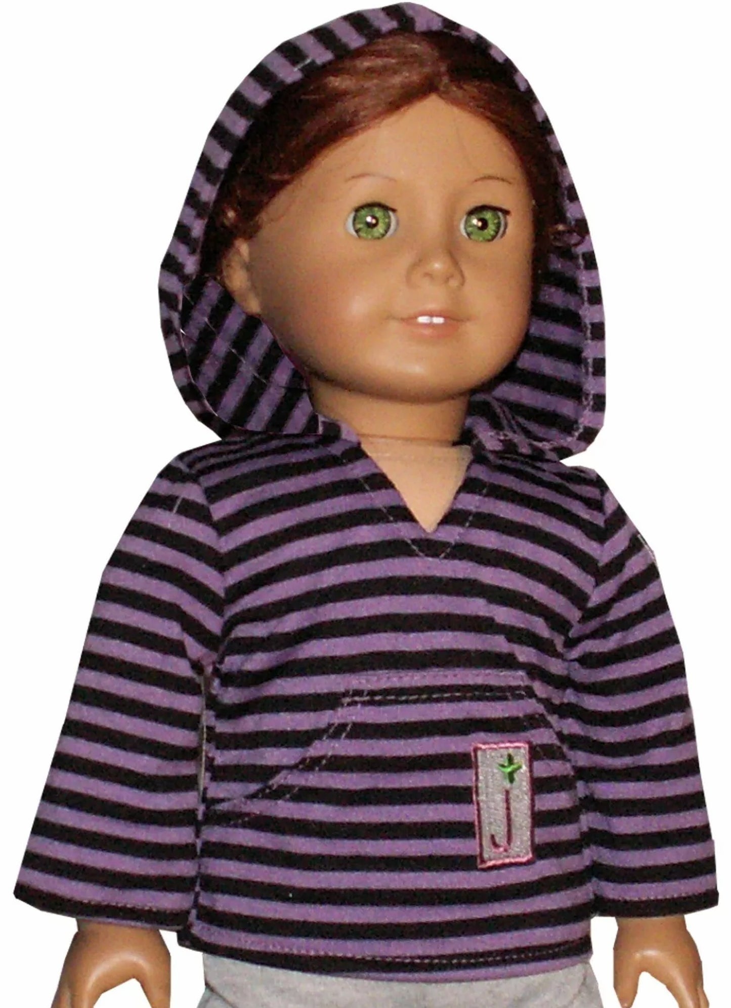 Purple Stripe Hoodie Set