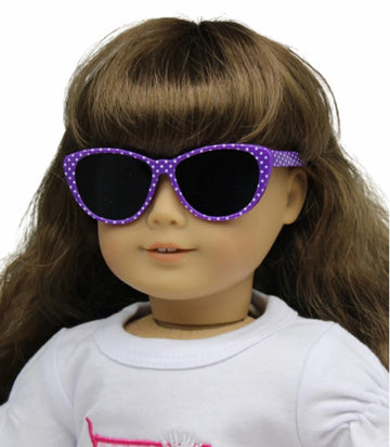 Purple Polka Dot Sunglasses