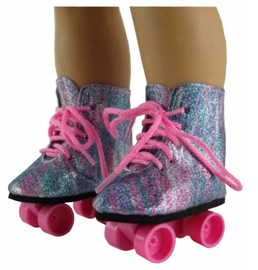 Rainbow Roller Skates