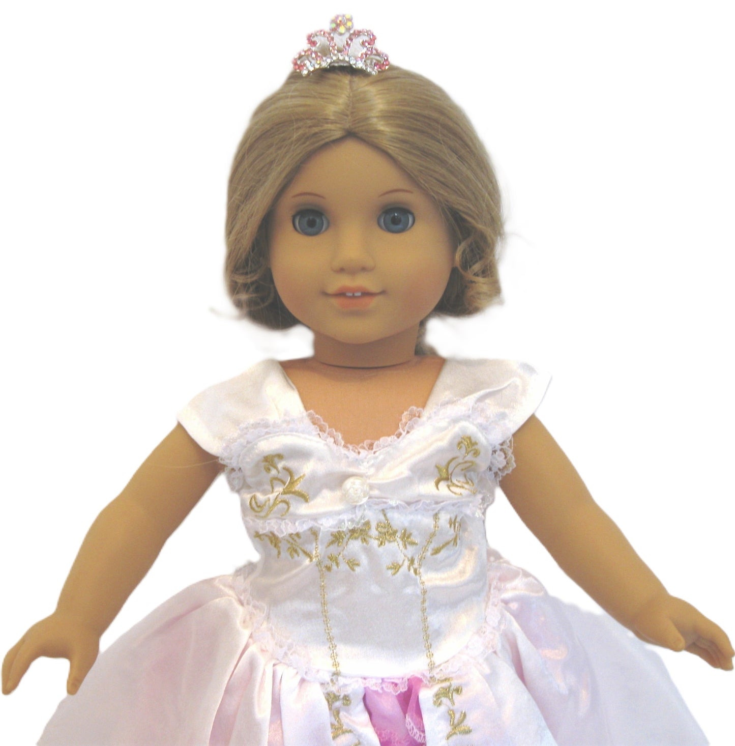 White & Purple Princess Gown
