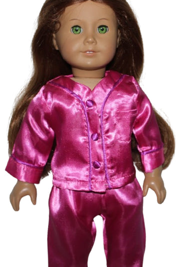 Rebecca Pink Satin Pajamas