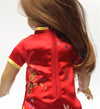 Red Satin Asian Dress