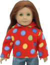 Red Polka Dot Hoodie