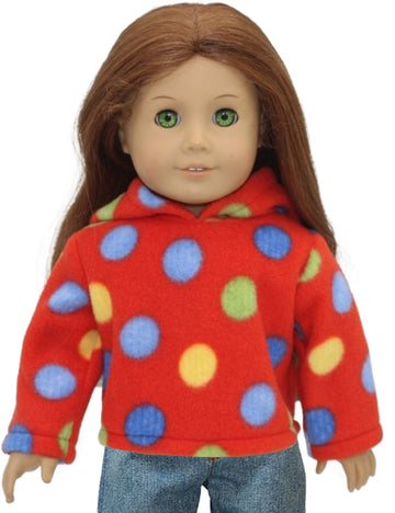 Red Polka Dot Hoodie