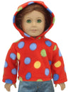 Red Polka Dot Hoodie