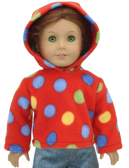 Red Polka Dot Hoodie