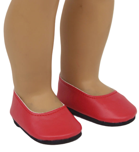Red Ballet Flats