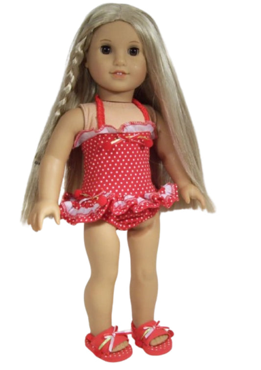 Red Polka Dot Swimsuit